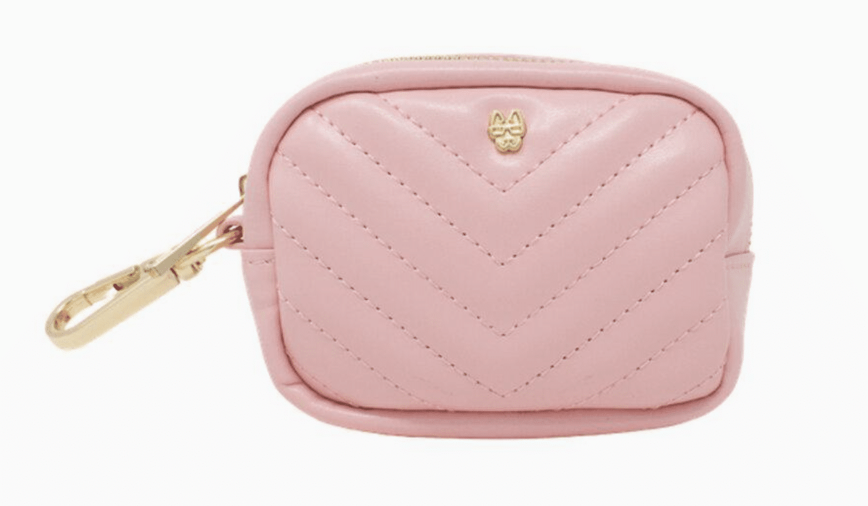 Kylie Bag Dispenser/ Treat Pouch - Pink Vegan Leather image 1