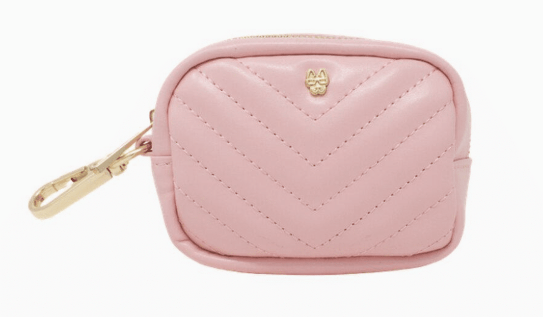 Kylie Bag Dispenser/ Treat Pouch - Pink Vegan Leather image 1