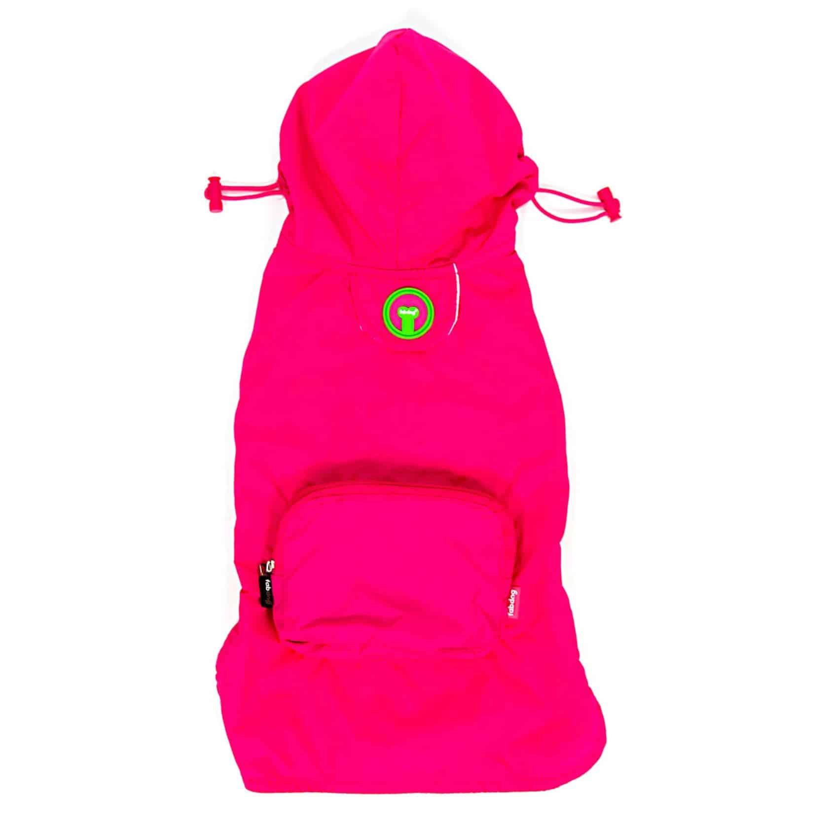 Hot Pink Packaway Dog Raincoat image 0