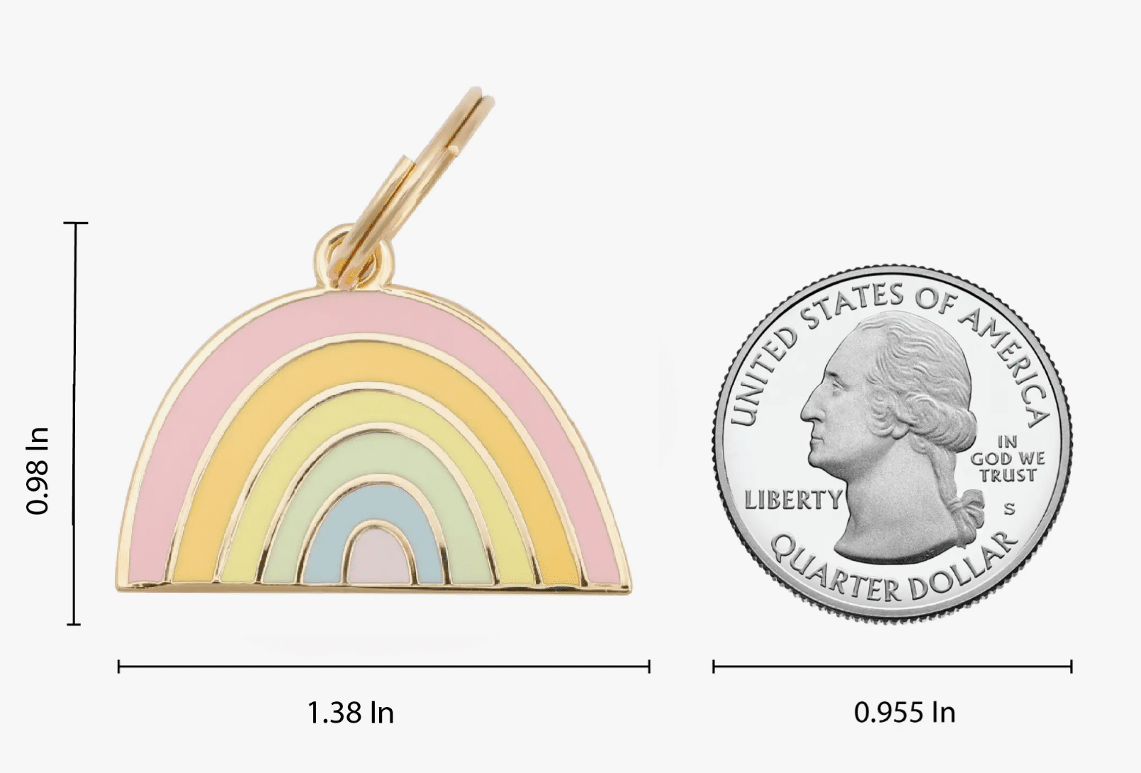 Rainbow Dog Charm image 1