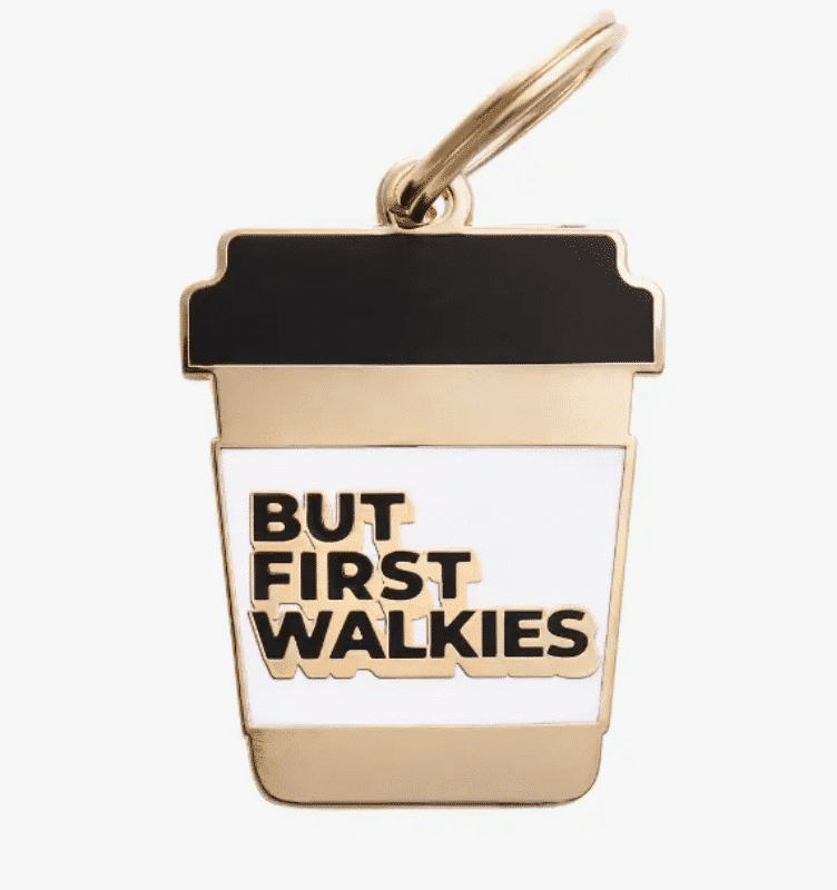"But First Walkies" Dog Charm image 0