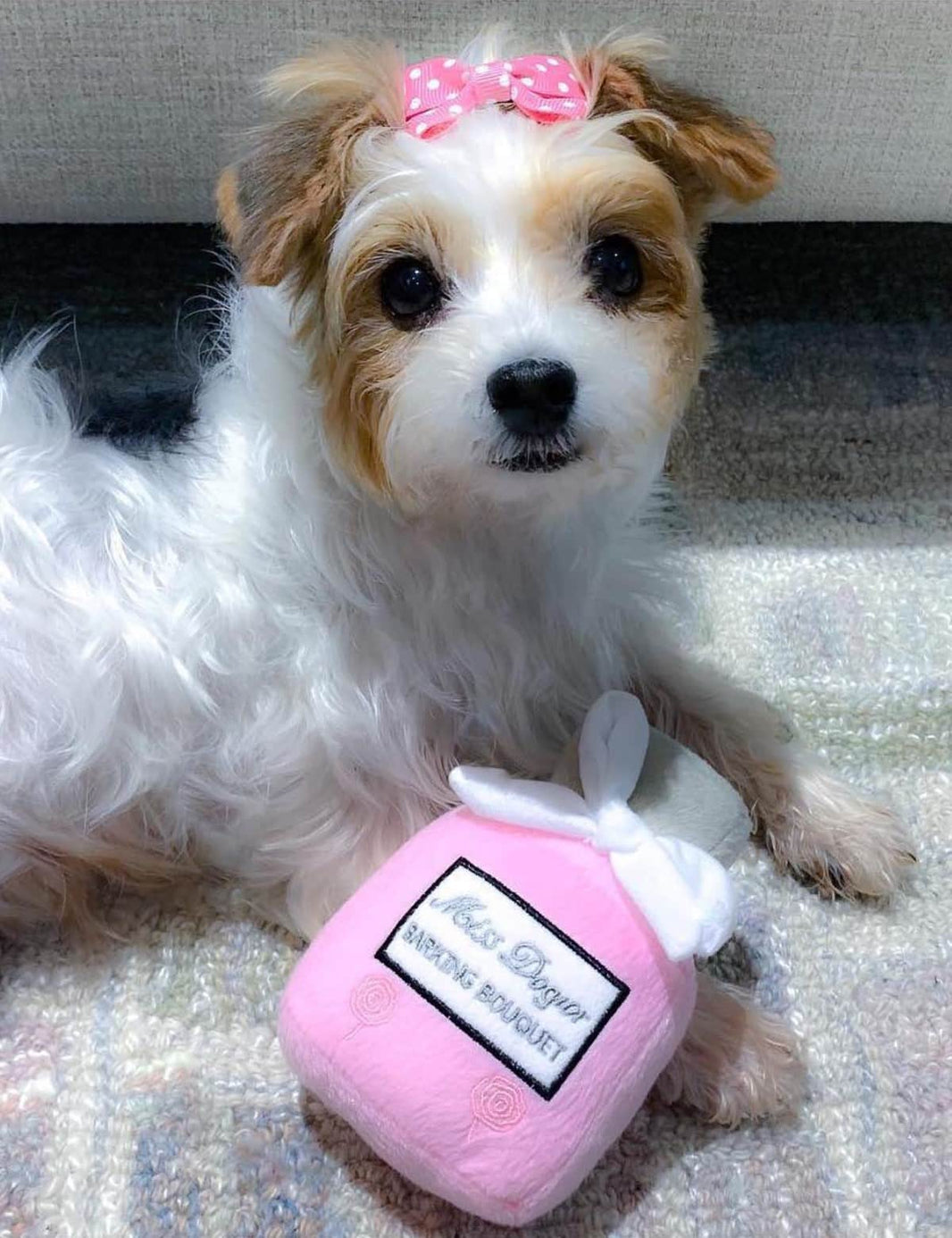 Miss Dogior Perfume Bottle Dog Toy image 0