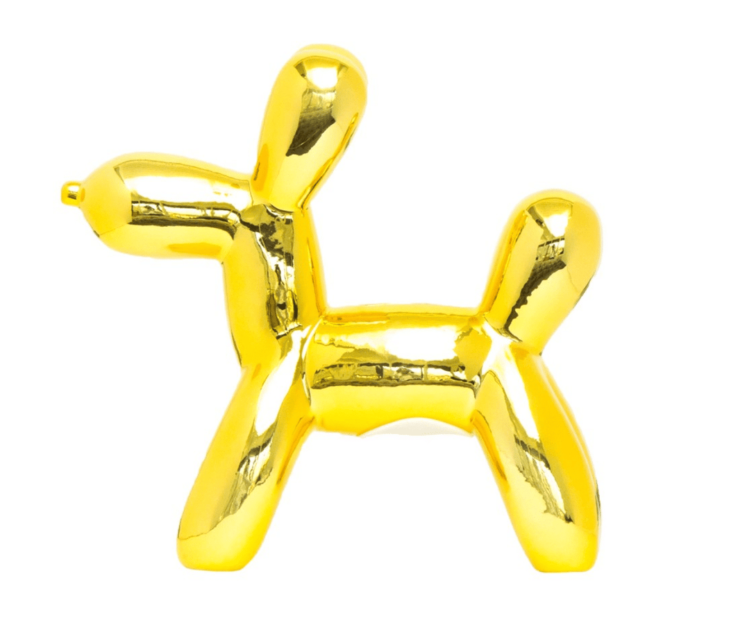 Yellow Mini Balloon Dog Bank image 1
