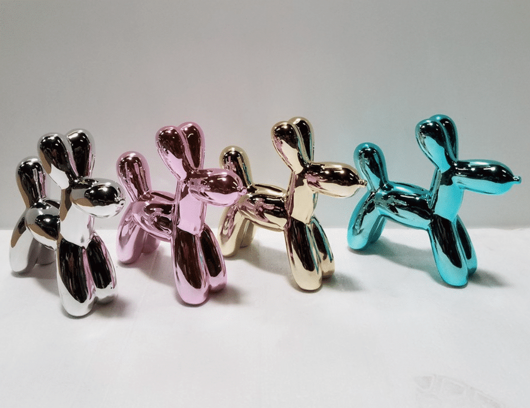 Gold Mini Balloon Dog Bank image 3