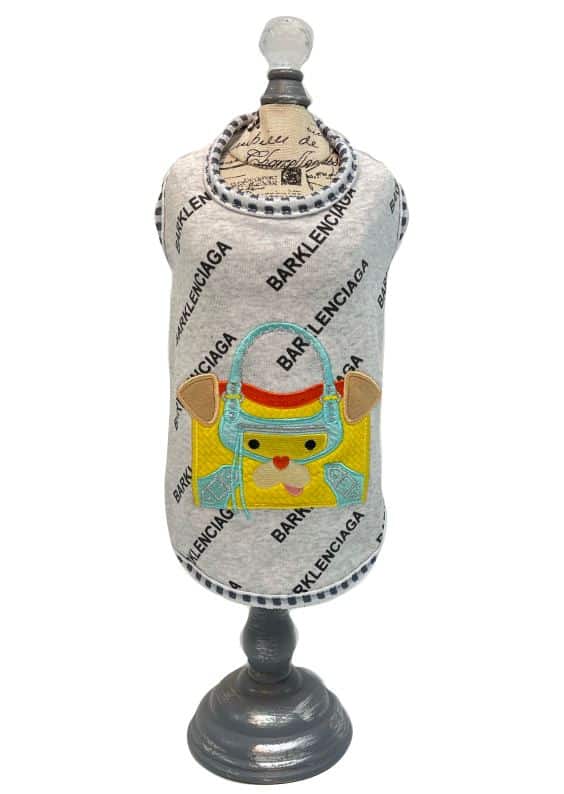 Barklenciaga City Dog Tank - Lemon image 0