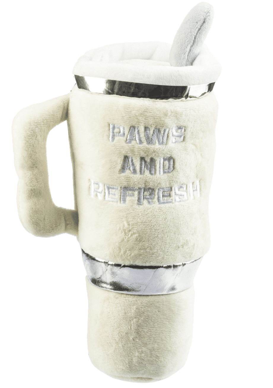 Snuggly Cup Dog Toy - Ivory image 1