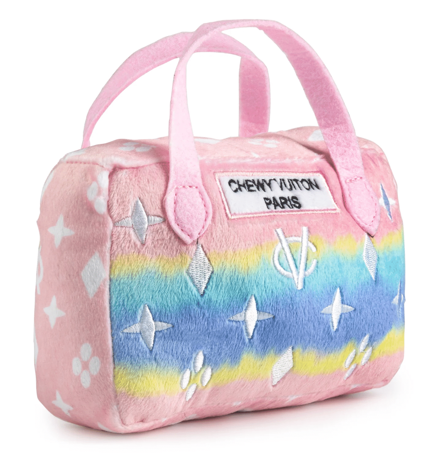 Pink Ombre Chewy Vuiton Handbag Dog Toy image 1