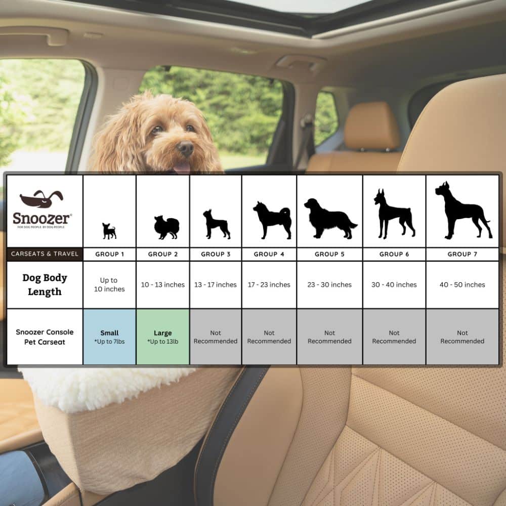 Snoozer Console Dog Car Seat - Birch Diamond image 3