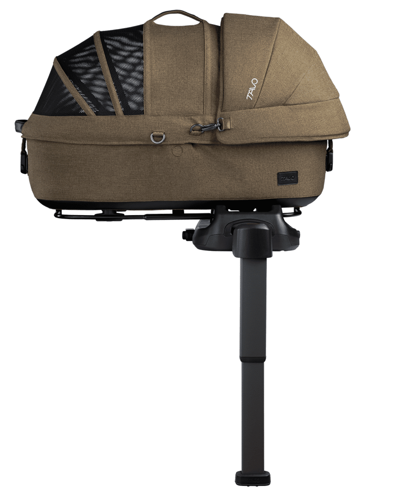 Tavo Pets Maeve (Flex Handle) Pet Car Seat Dog Carrier - Brindle, Medium image