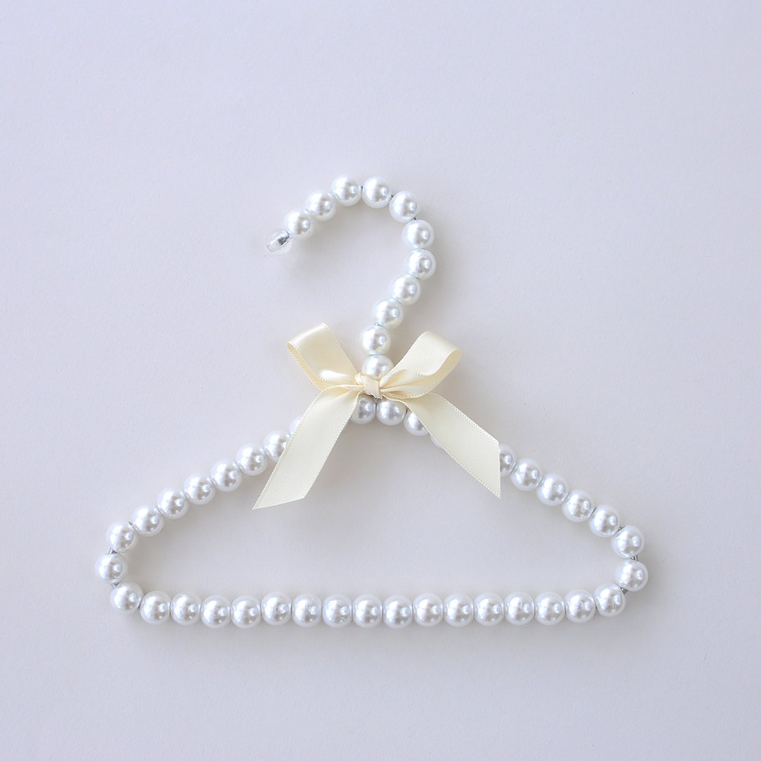 Pearl Clothes Hangers for Dogs - Ivory image