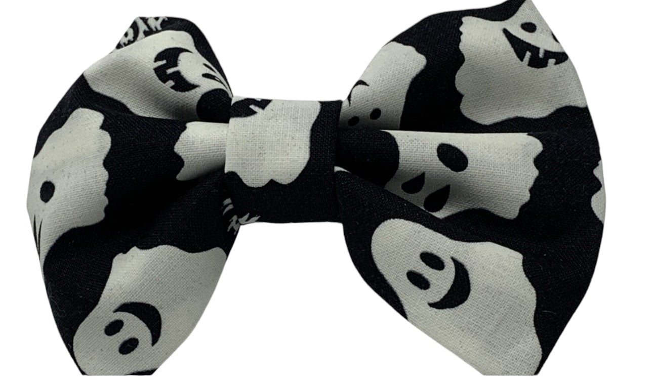 Glowing Ghosts Dog Bow Tie image 0