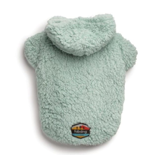 Seafoam Sherpa Dog Hoodie image 1