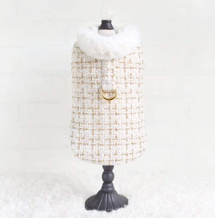 Chanel Tweed Dog Coat - Cream image 0