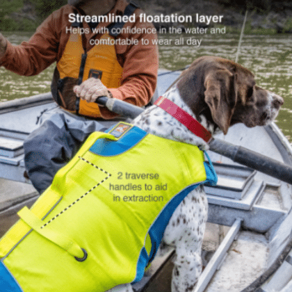 Surf N Turf Green Dog Life Jacket image 0