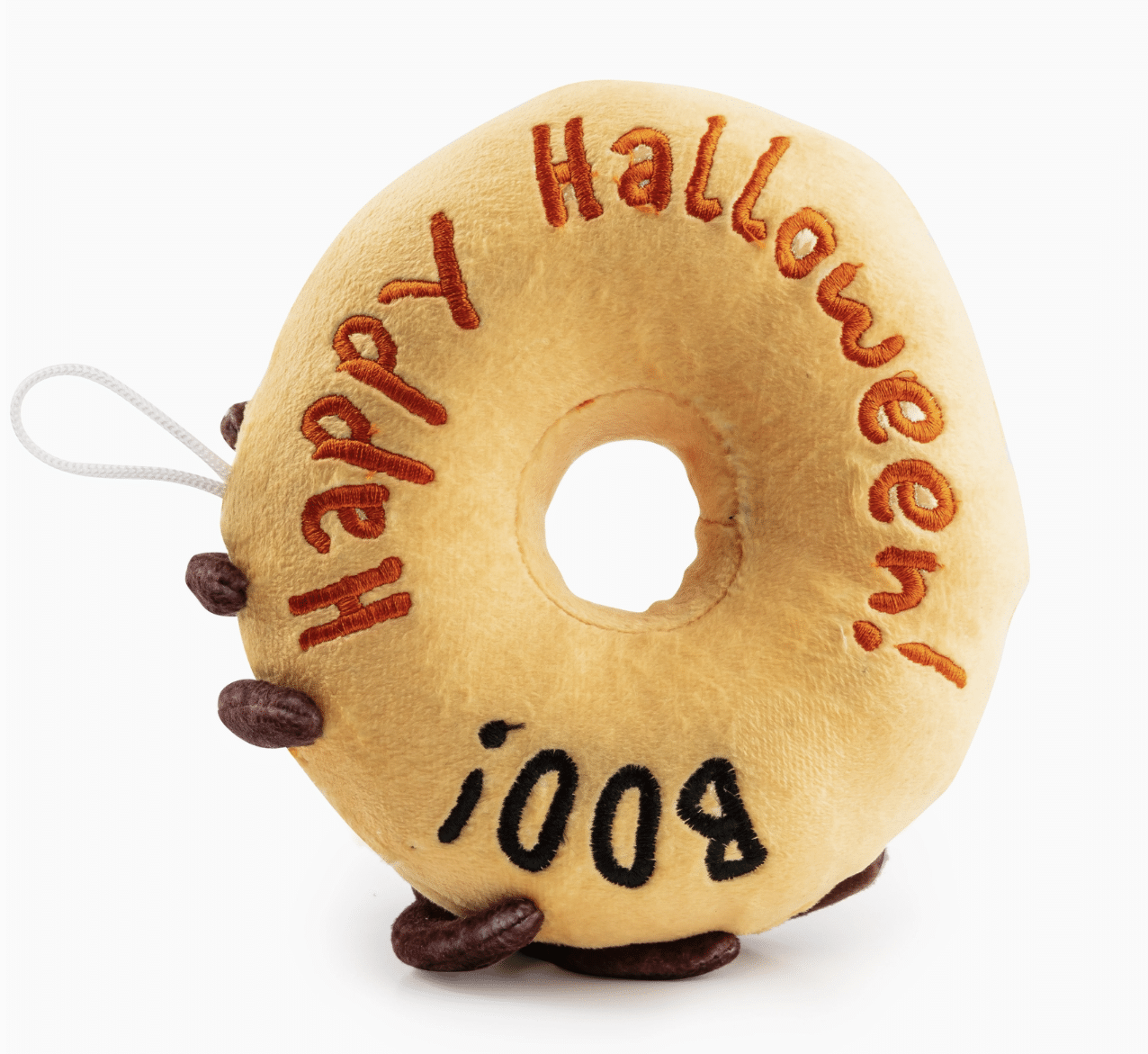 Spider 'Happy Halloween' 'BOO' Donut Dog Toy image 1