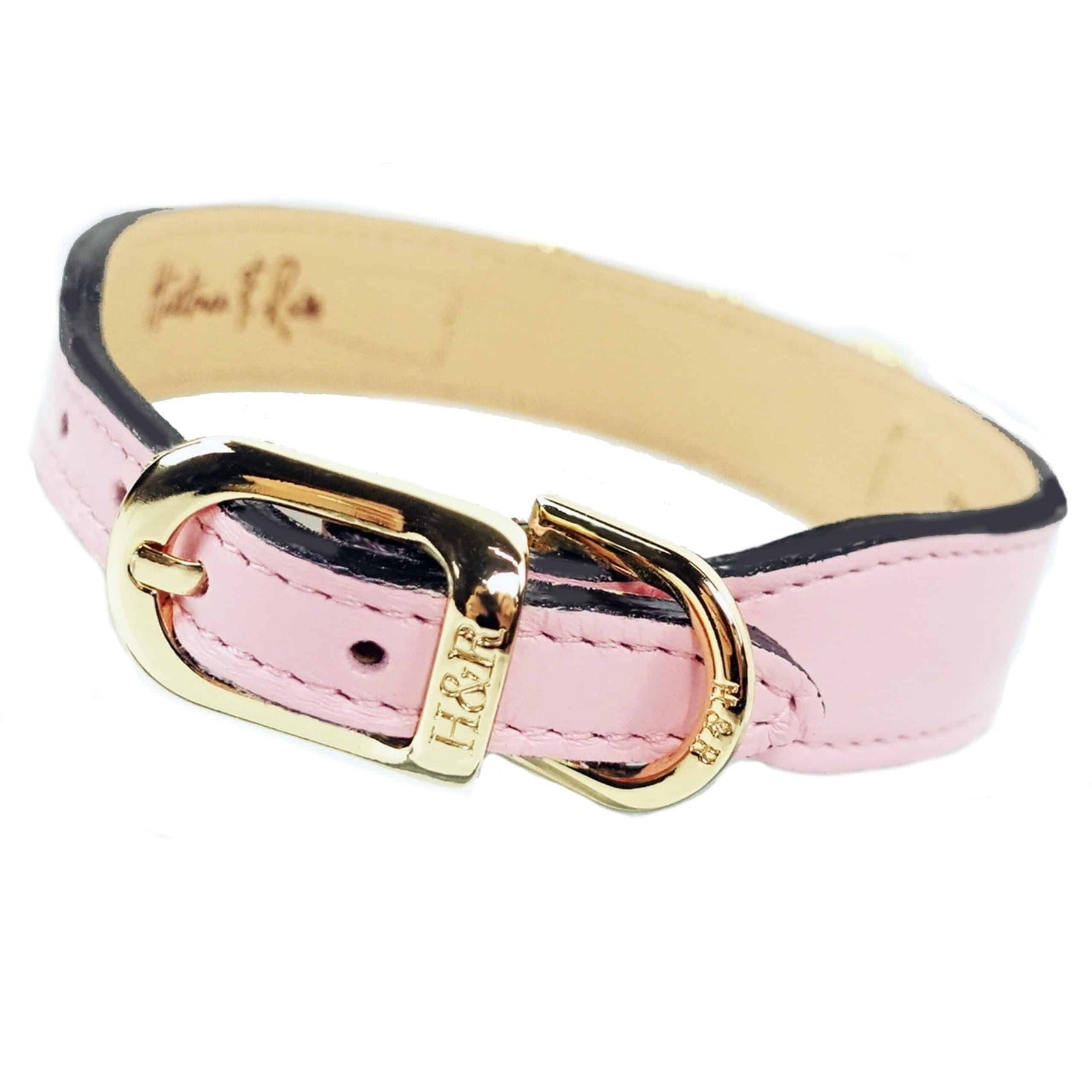 Athena Dog Collar in Sweet Pink & Gold 3 – PUCCI Cafe