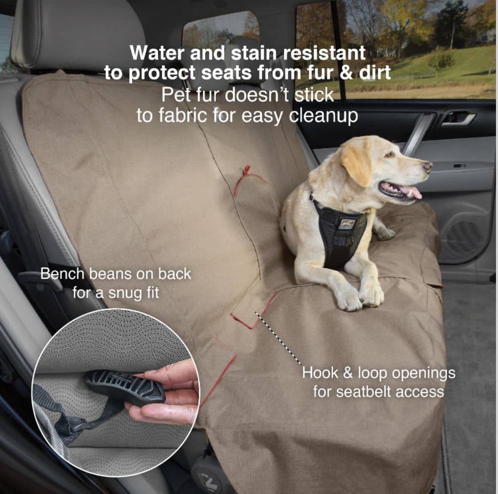 Heather Bench Seat Cover For Dogs - Charcoal image 1