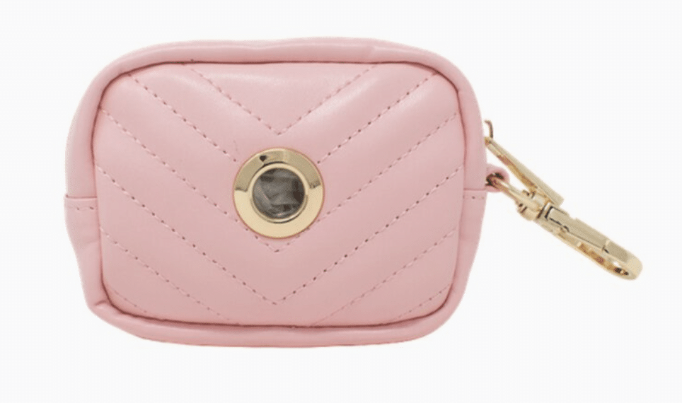 Kylie Bag Dispenser/ Treat Pouch - Pink Vegan Leather image 2