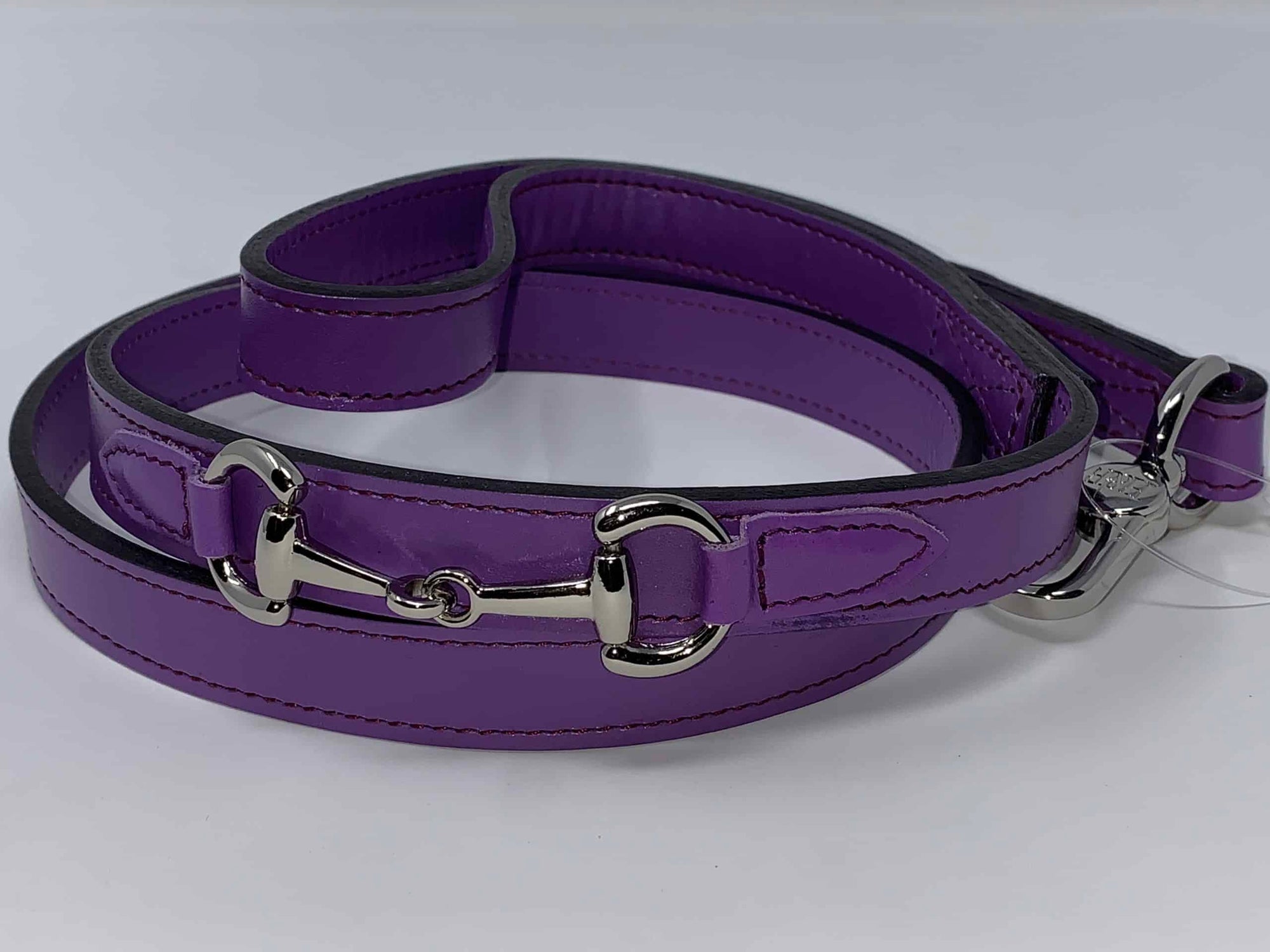 Belmont with Icon Dog Leash in Lavender & Nickel image 0