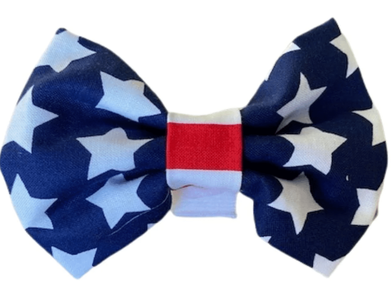 PUCCI Cafe Stars and Stripes Blue Bow Tie for Dog Collar