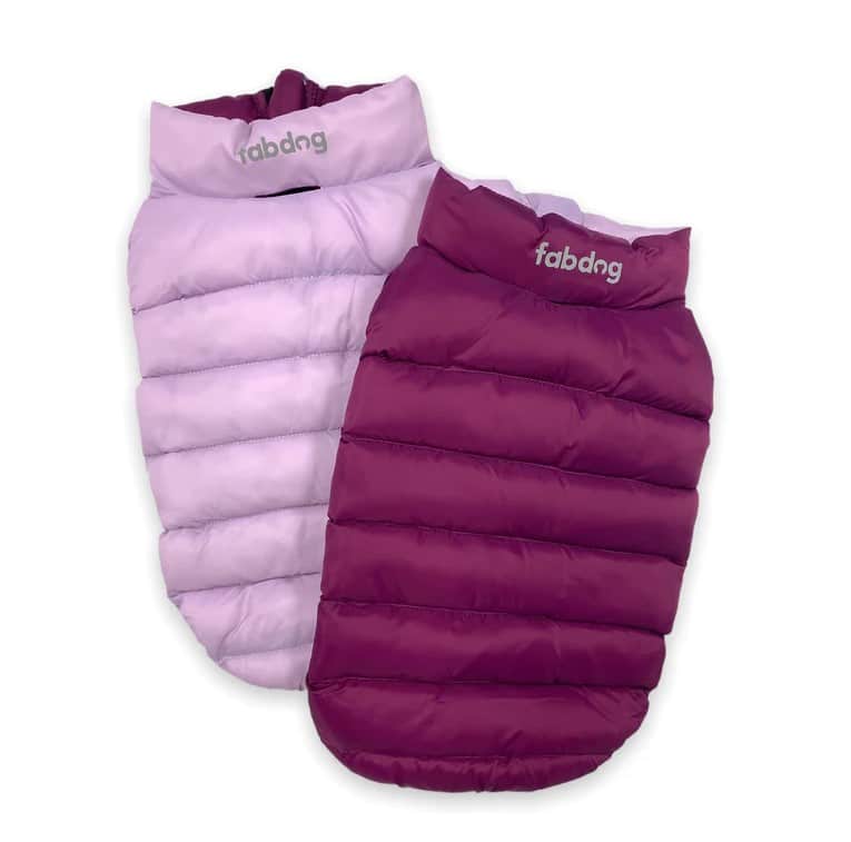 Purple Combo Pack N' Go Reversible Dog Puffer image 1