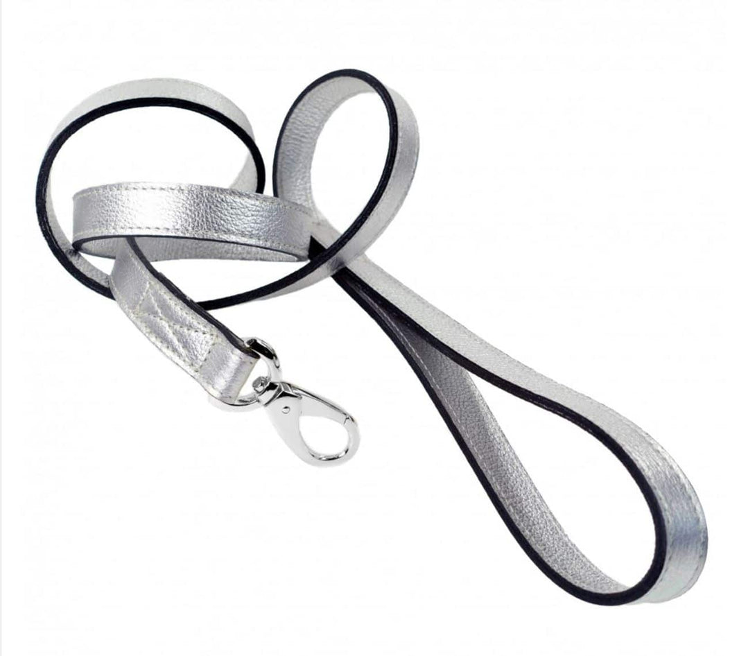 Haute Couture Art Deco Leash in Silver Metallic & Silver image 0