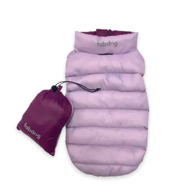 Purple Combo Pack N' Go Reversible Dog Puffer image 0
