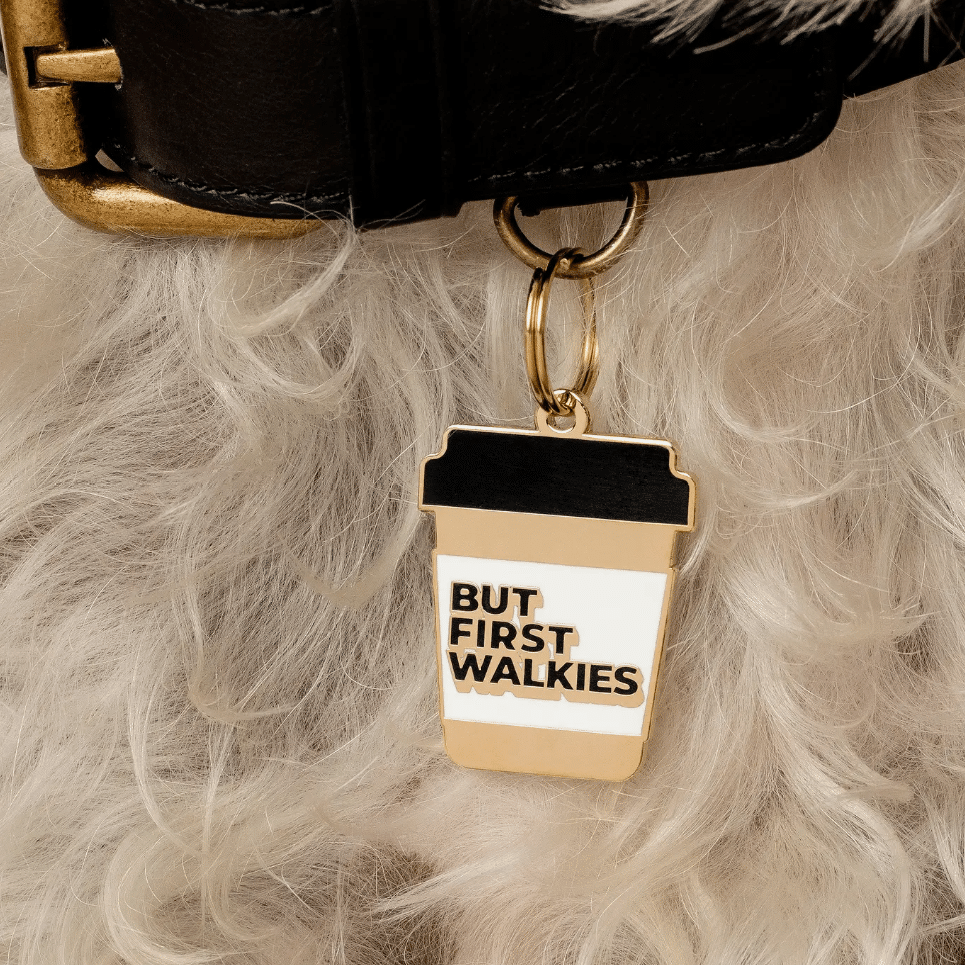 "But First Walkies" Dog Charm image 1