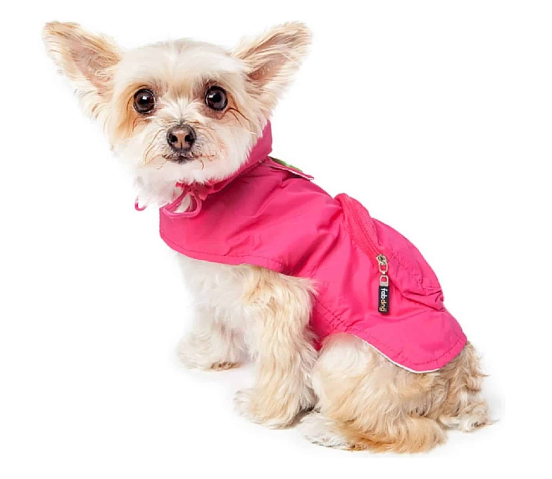 Hot Pink Packaway Dog Raincoat image 1