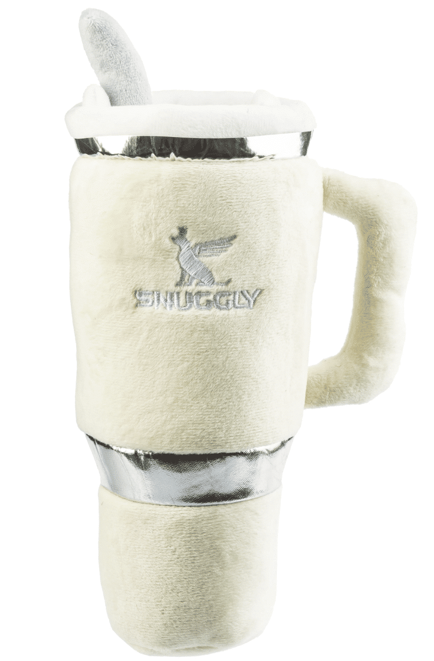 Snuggly Cup Dog Toy - Ivory image 0