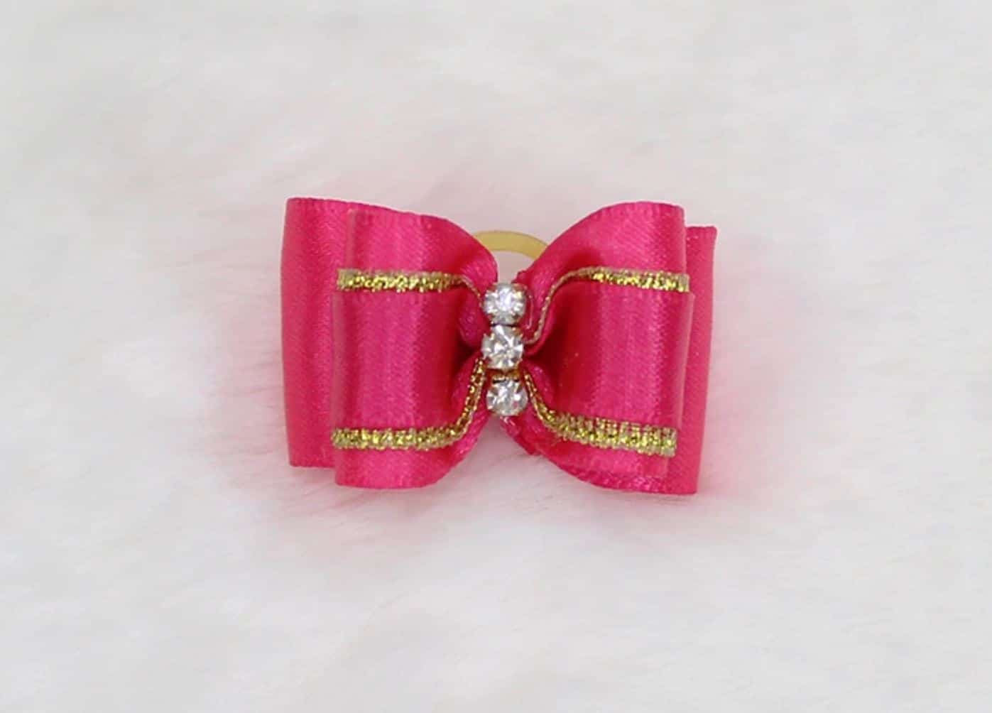 Three Crystal Dog Bow image 9