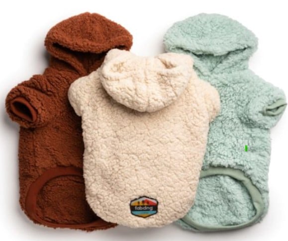 Cream Sherpa Dog Hoodie image 2