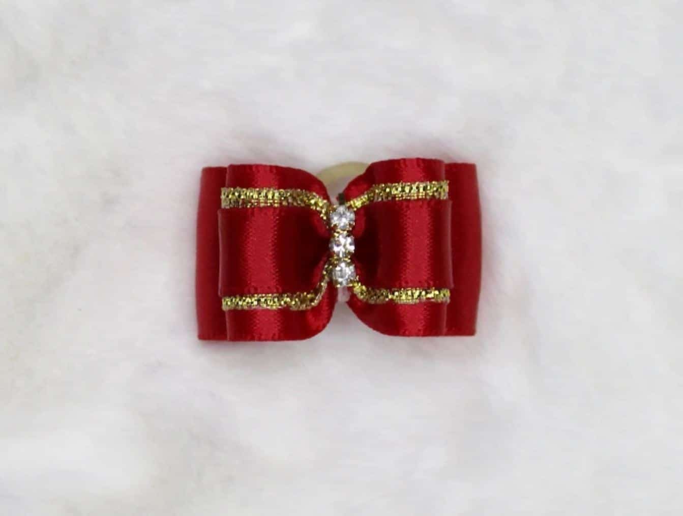 Three Crystal Dog Bow image 1