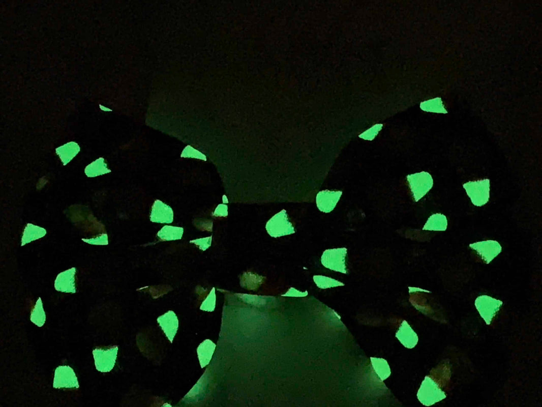 Glow In The Dark Candy Corn Dog Bow Tie image 1