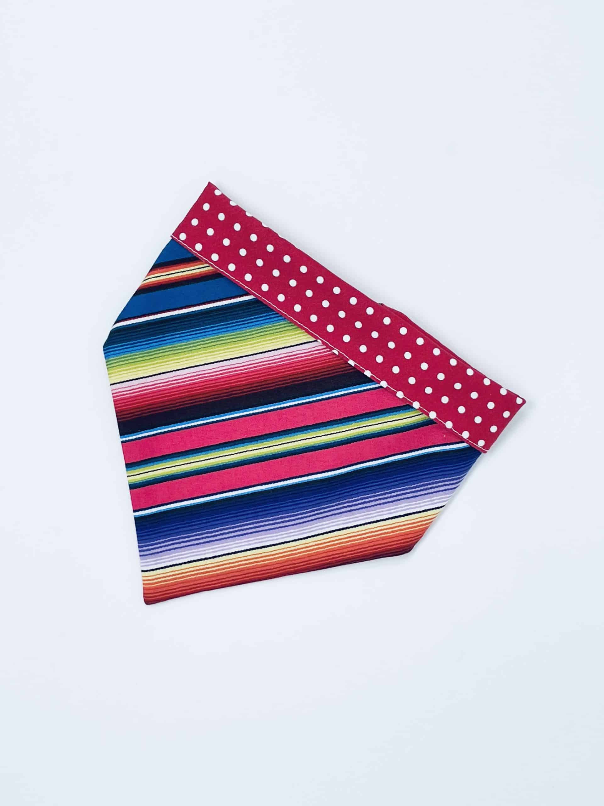 Fiesta Stripes on Red Dog Bandana image 2