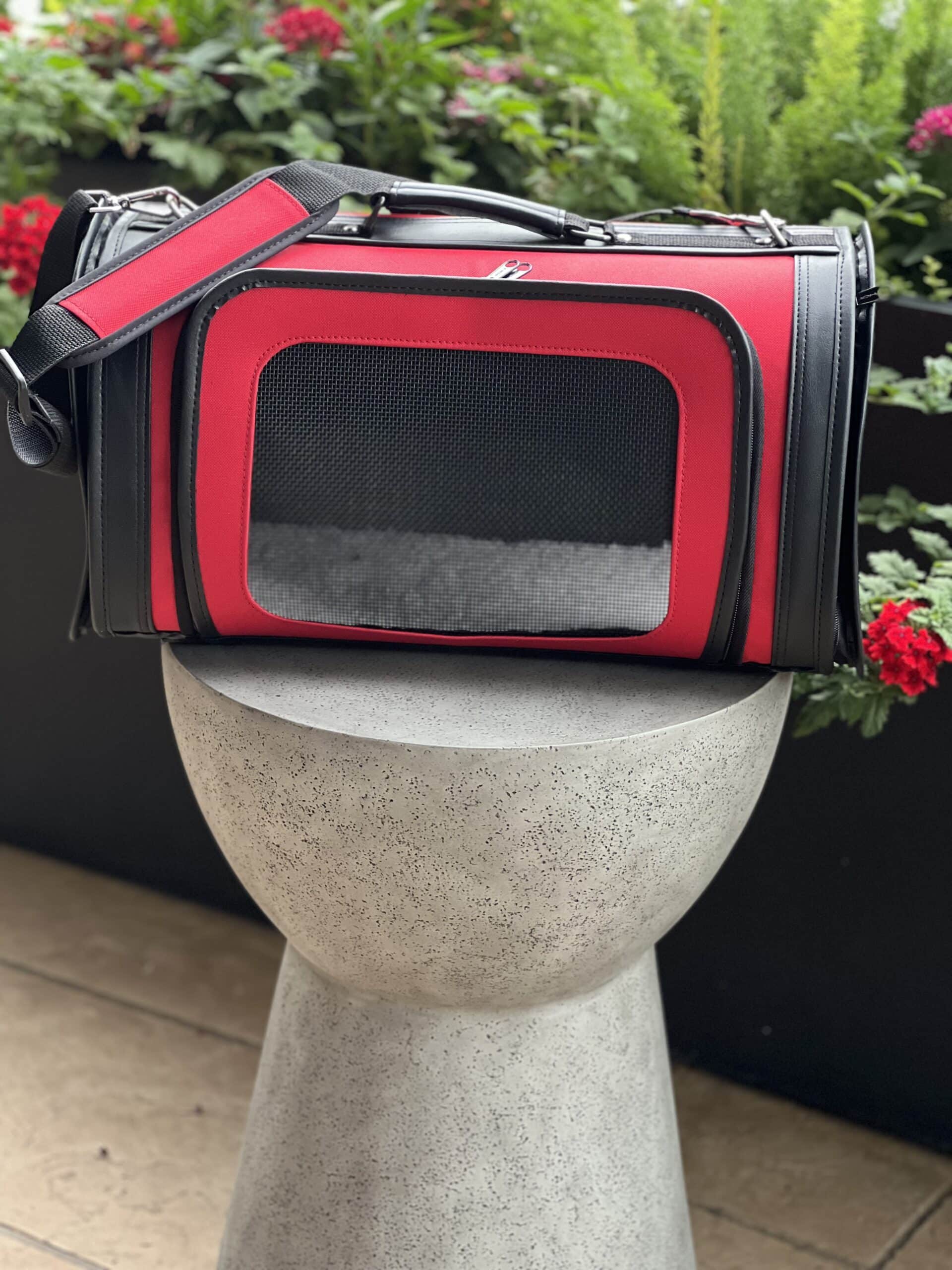 Kelle Red Large Dog Carrier image 0