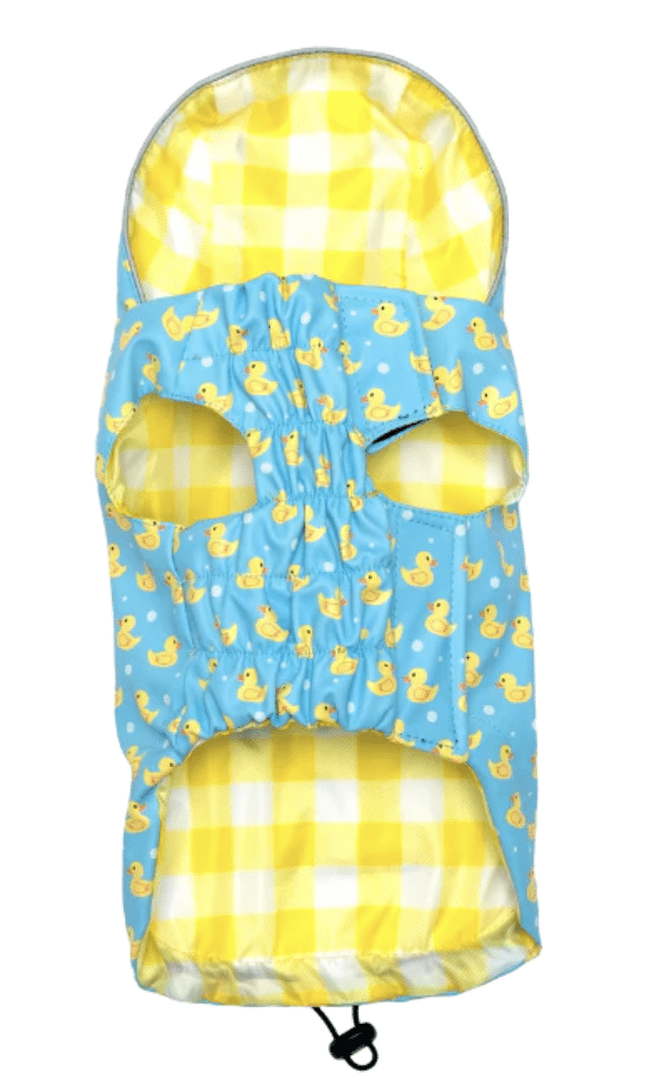 Rubber Duck London Dog Raincoat - Blue image 1