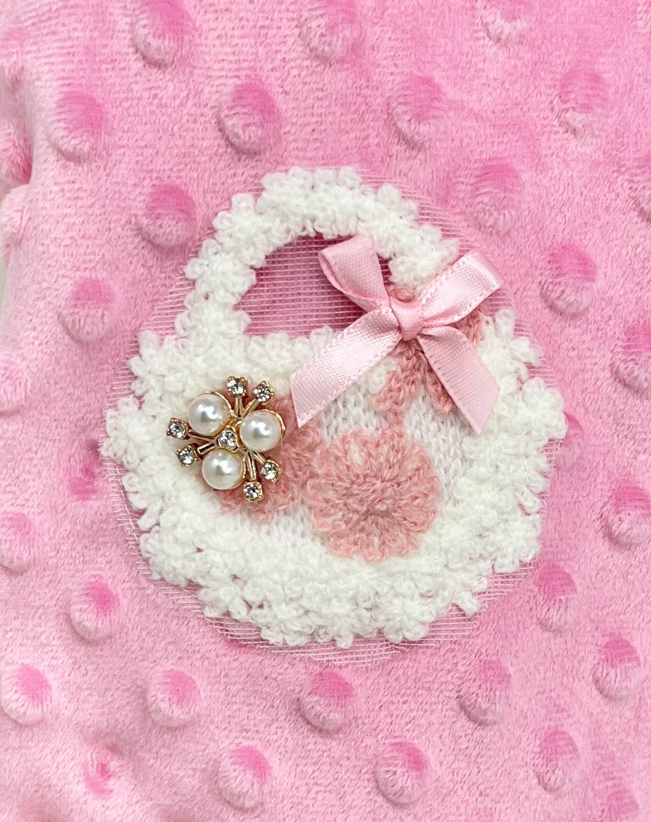 Minky Dots Fleece Bubble Gum Pink Dog Dress image 1