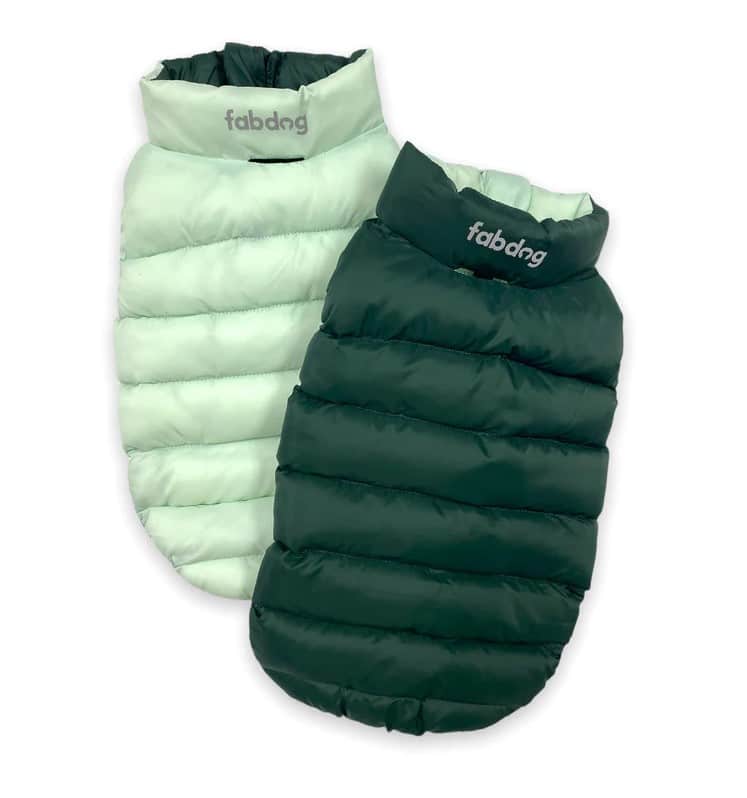 Green Combo Pack N' Go Reversible Dog Puffer image 1