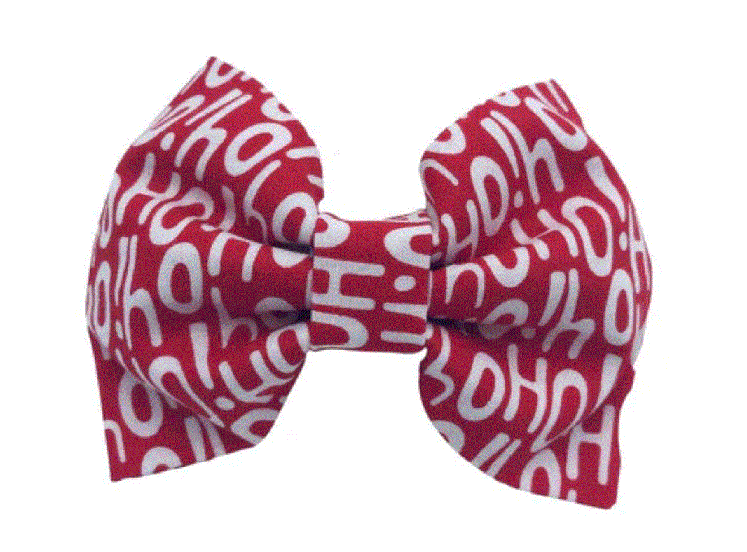 "Ho Ho Ho" Holiday Dog Bow Tie image 0