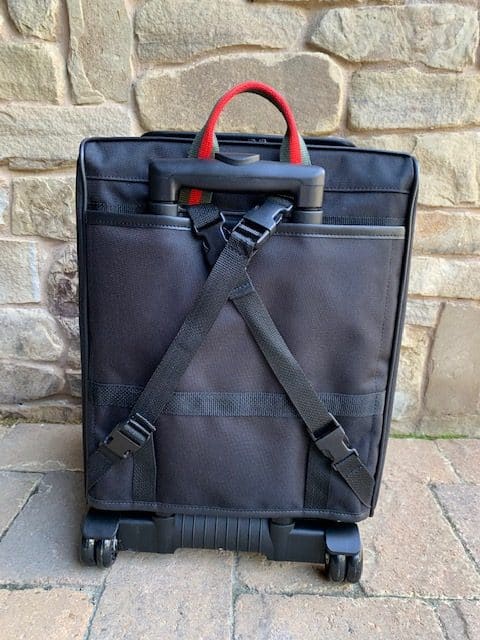 Rio Black with Designer Stripe Dog Carrier on Wheels image 1