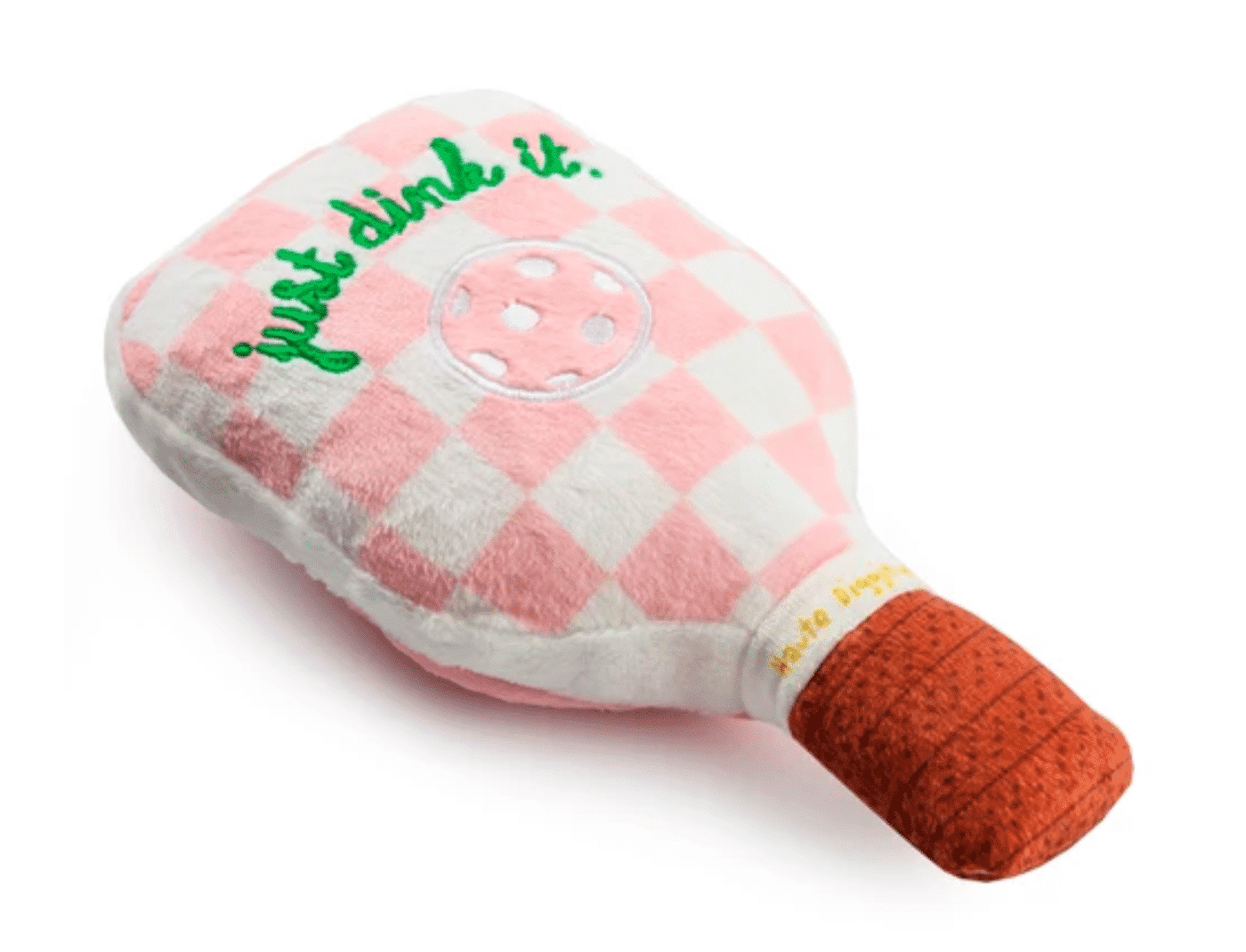 Pink Checker Pickleball Paddle Dog Toy image 3