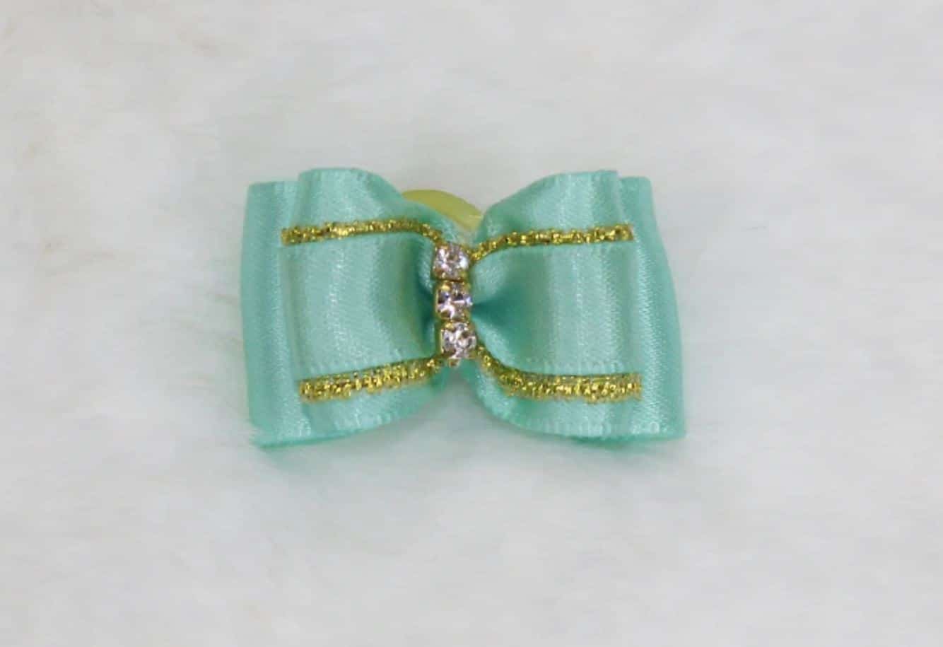 Three Crystal Dog Bow image 4