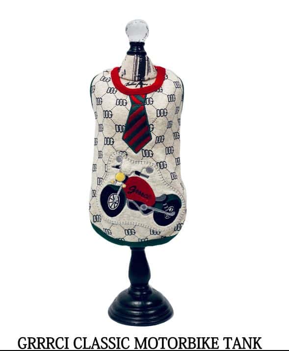 GRRRCI Classic Motorbike Dog Tank image 0