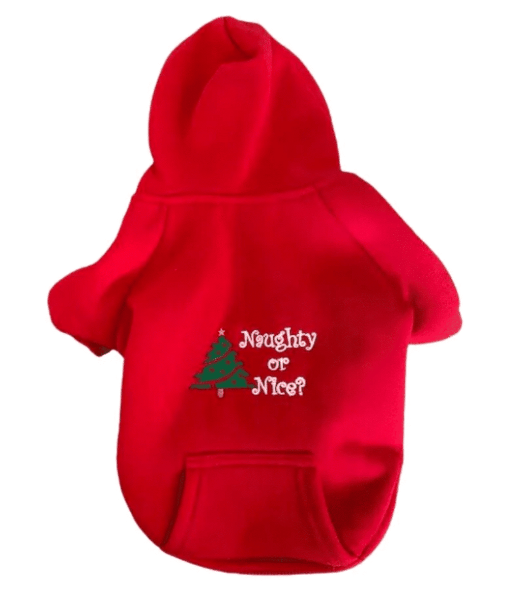 Naughty or Nice Dog Hoodie image 0