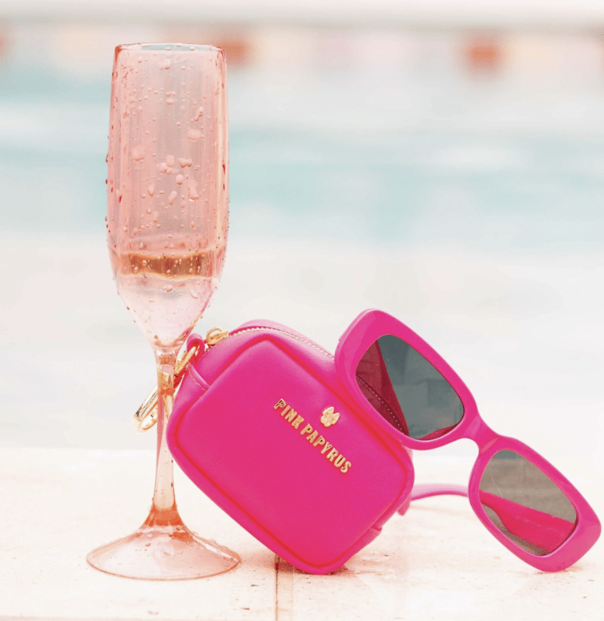 Cleo Bag Dispenser/ Treat Pouch - Hot Pink Vegan Leather image 2
