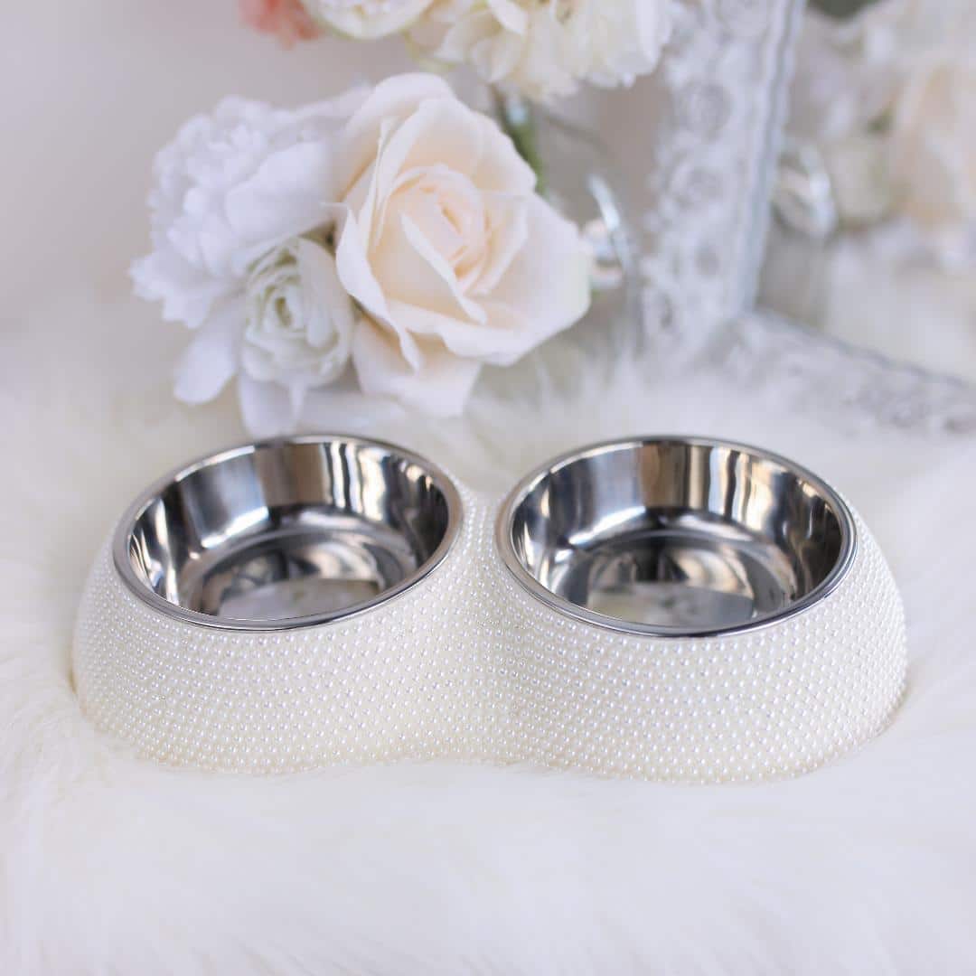 Pearl Dining Dog Bowl image 0