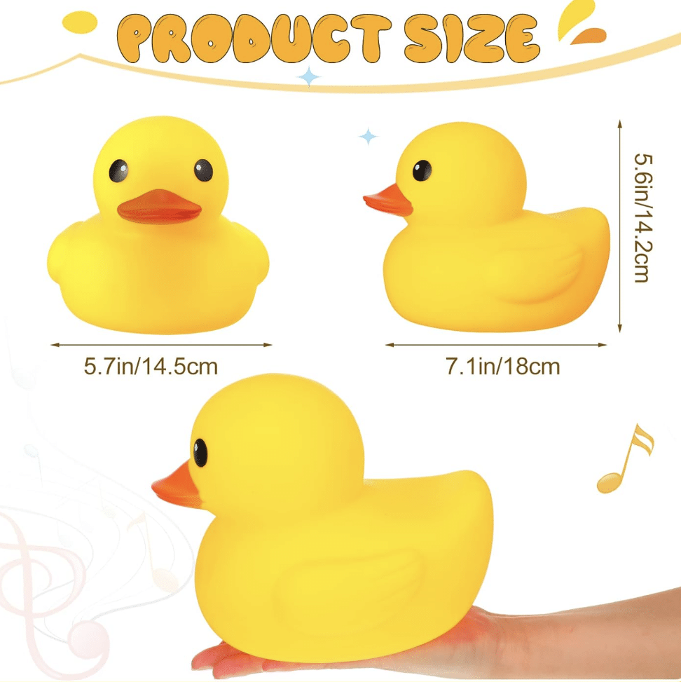 Yellow Rubber Duck Bath Toy image 1