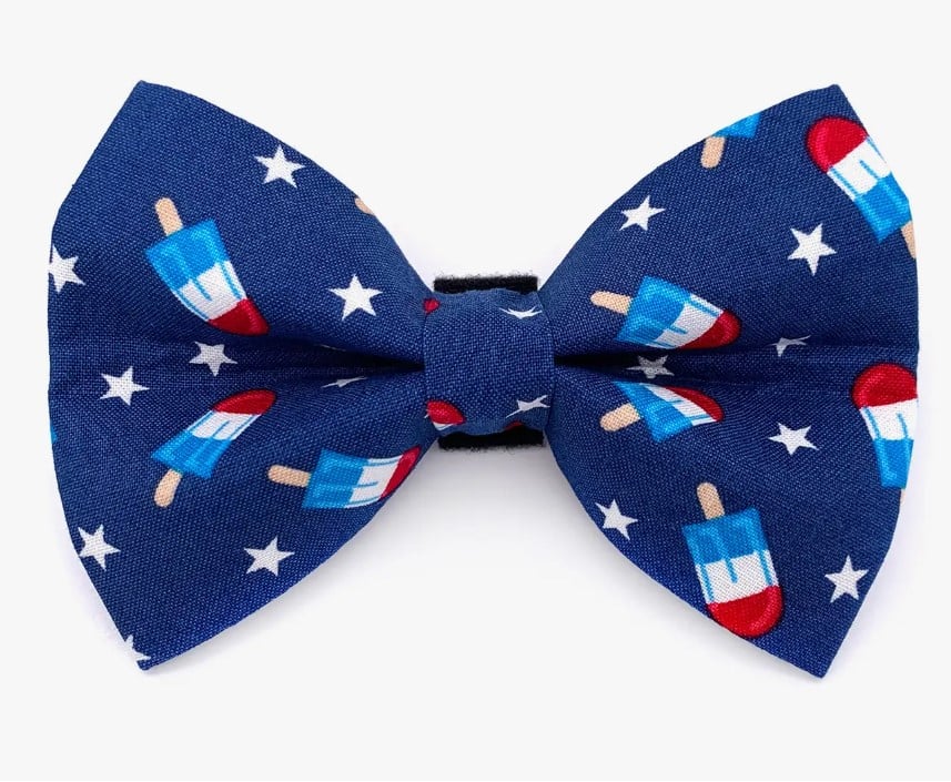 Firecracker Popsicle Dog Bow Tie image 0