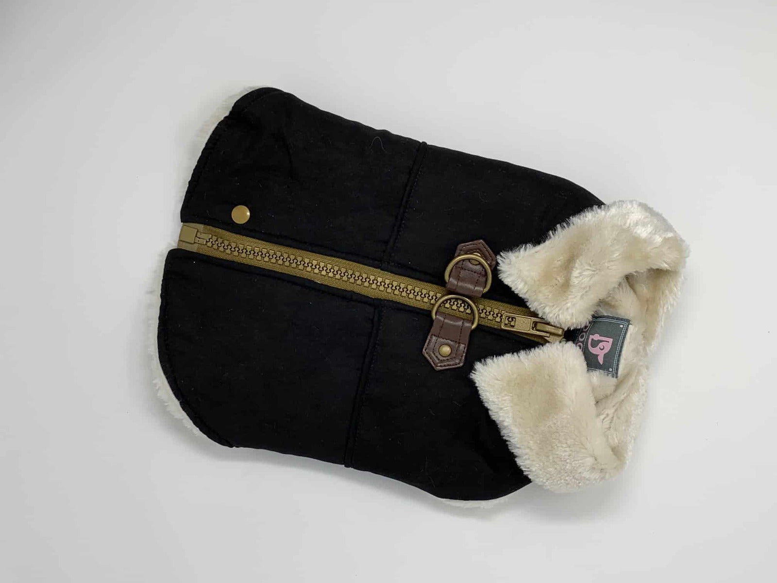 Furry Runner Coat Black (1)